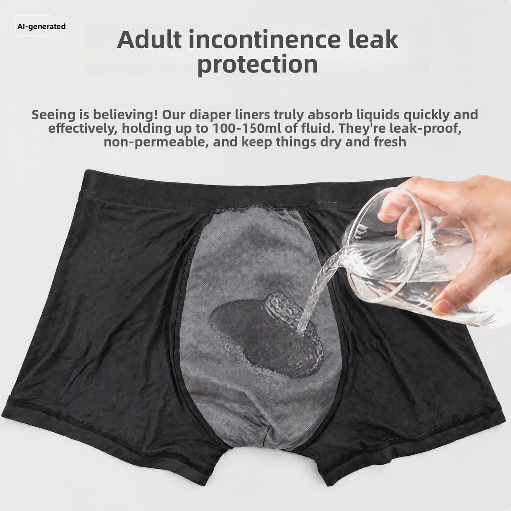 Reusable Washable Men's Leak-Proof Incontinence Underwear