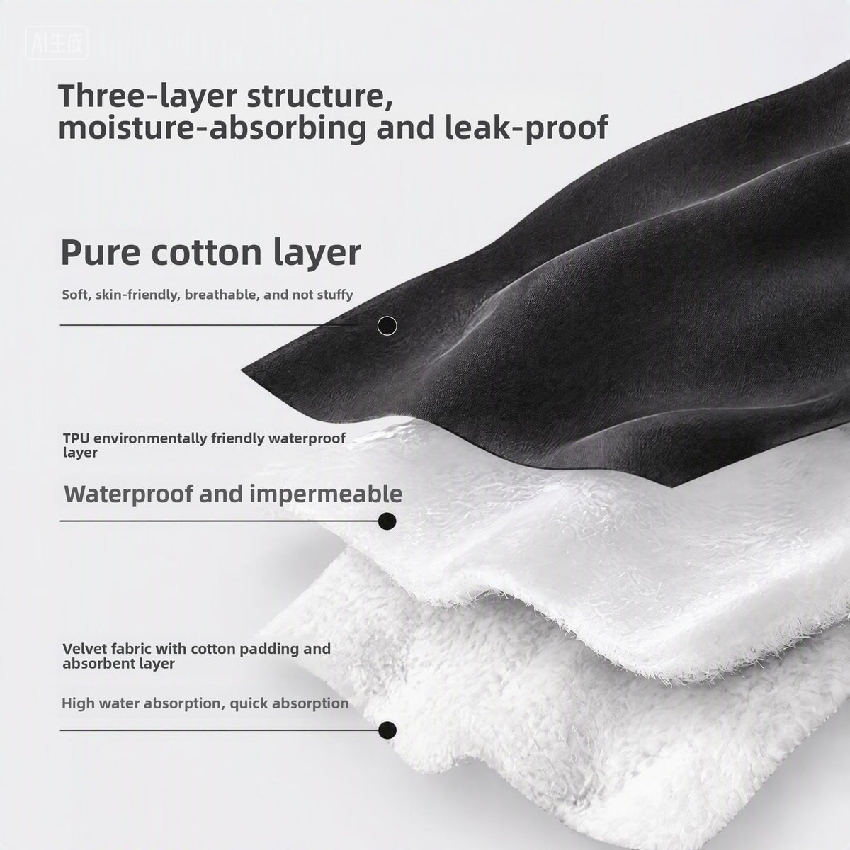Reusable Washable Men's Leak-Proof Incontinence Underwear